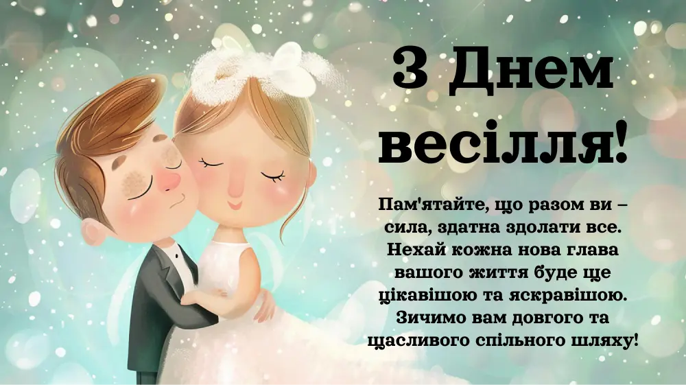 поздоровлення з днем весілля