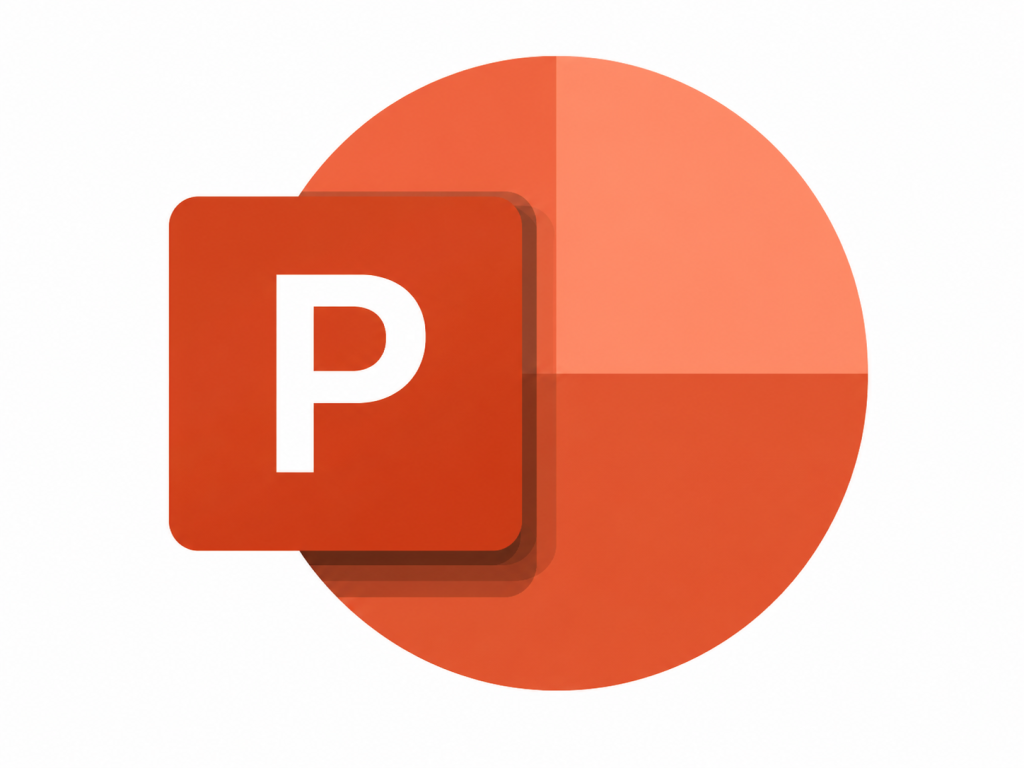 Презентація PowerPoint для школи: покрокова інструкція з порадами Помаранчевий логотип програми PowerPoint з літерою P на білому фоні
